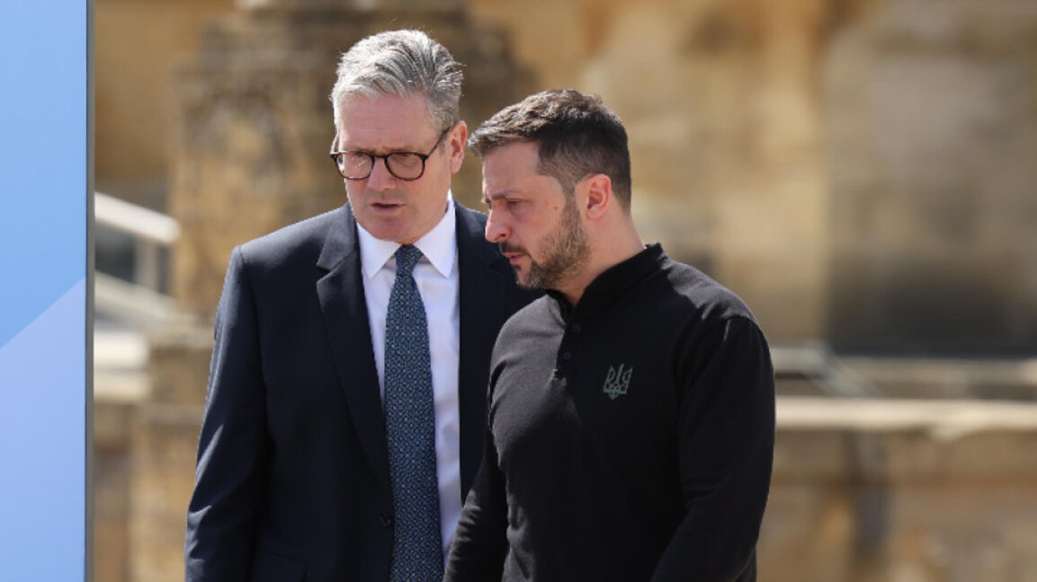 Киър Стармър и Володимир Зеленски