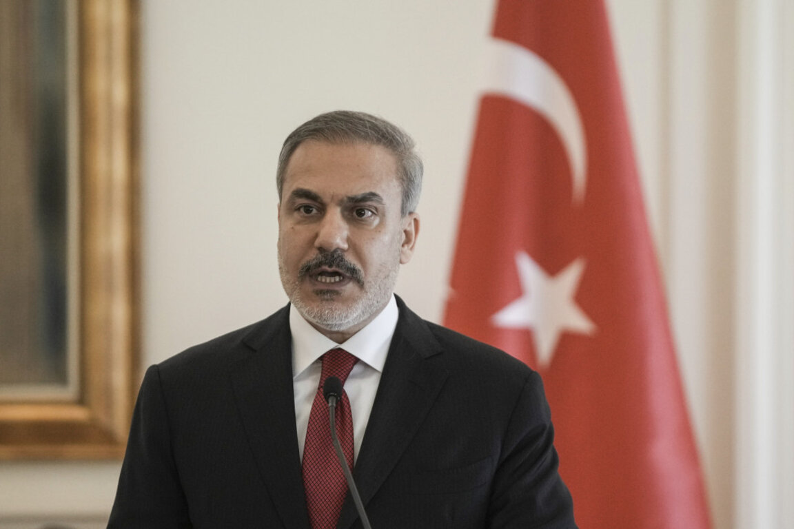 Турският външен министър Хакан Фидан.