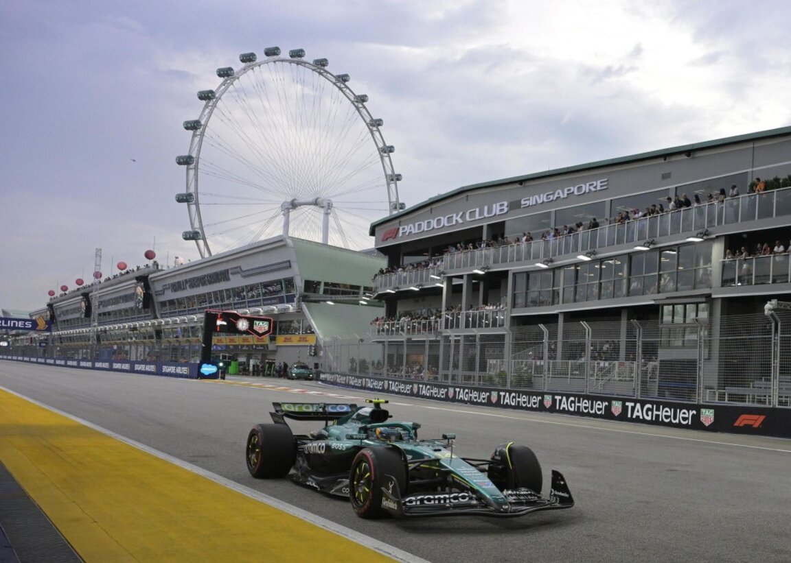 Фернандо Алонсо даде най-добро време на "Марина Бей".