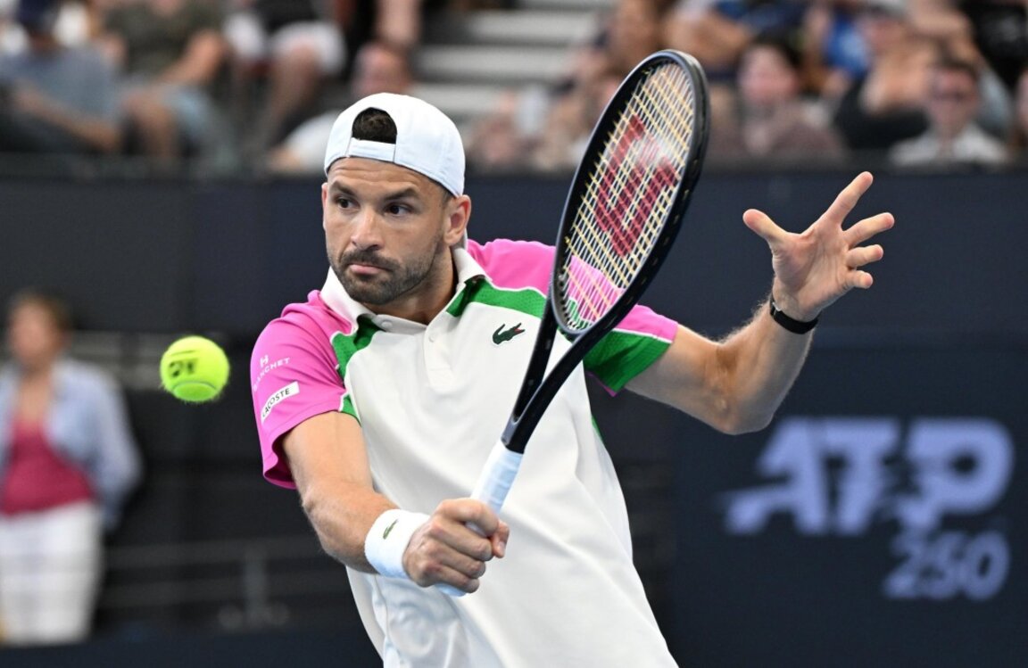 Grigor Dimitrov en la semifinal de Brisbane