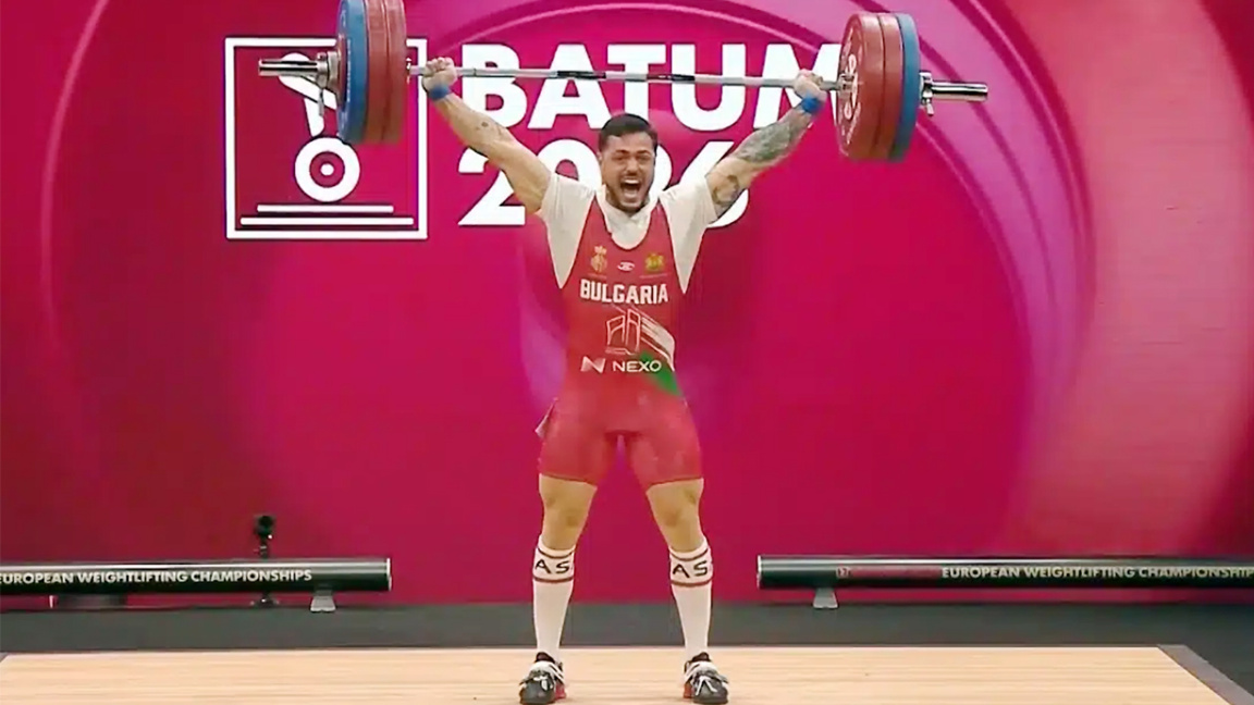 ¡Karlos Nasar vuelve a ganar el oro europeo en la halterofilia!