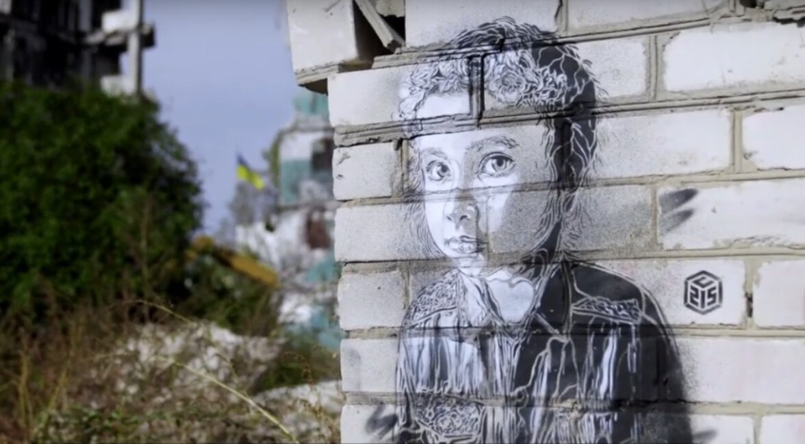 «Τέχνη ενάντια στον πόλεμο. Banksy και C215 στην Μποροντιάνκα, Ουκρανία» προβάλλεται στη Σόφια