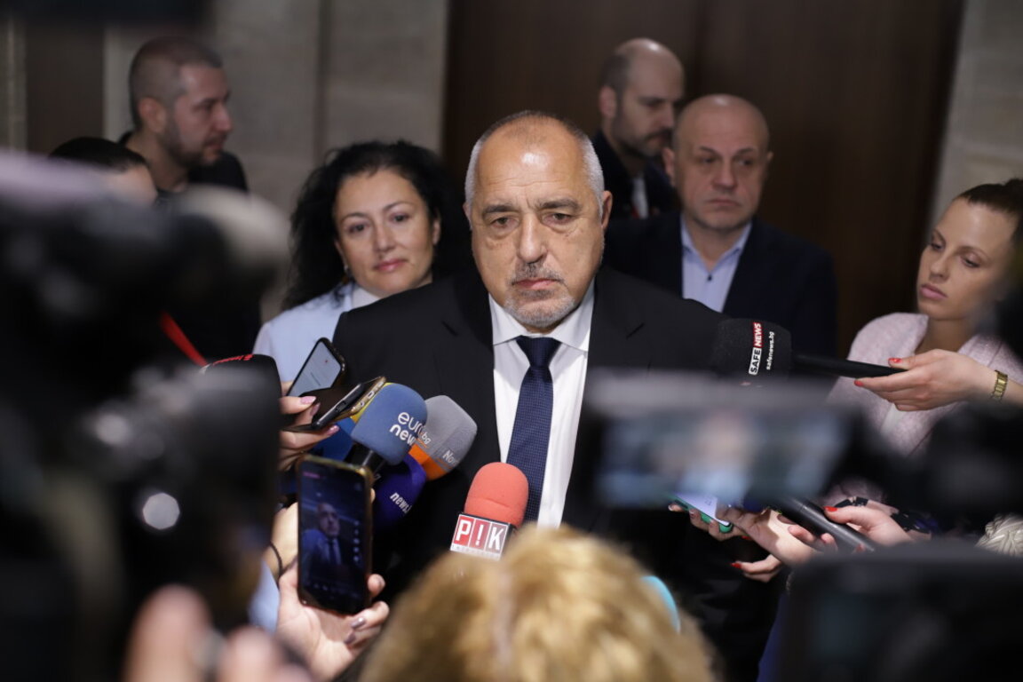 Бойко Борисов в кулоарите на парламента