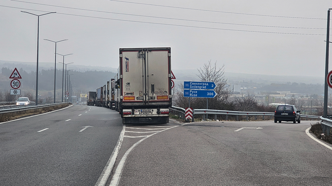 Starker Lkw-Verkehr in Richtung Türkei