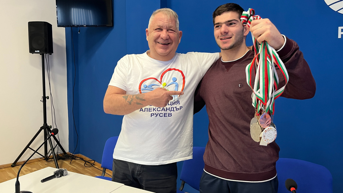 Илиян Русев-Скури и шампионът Борис Петков