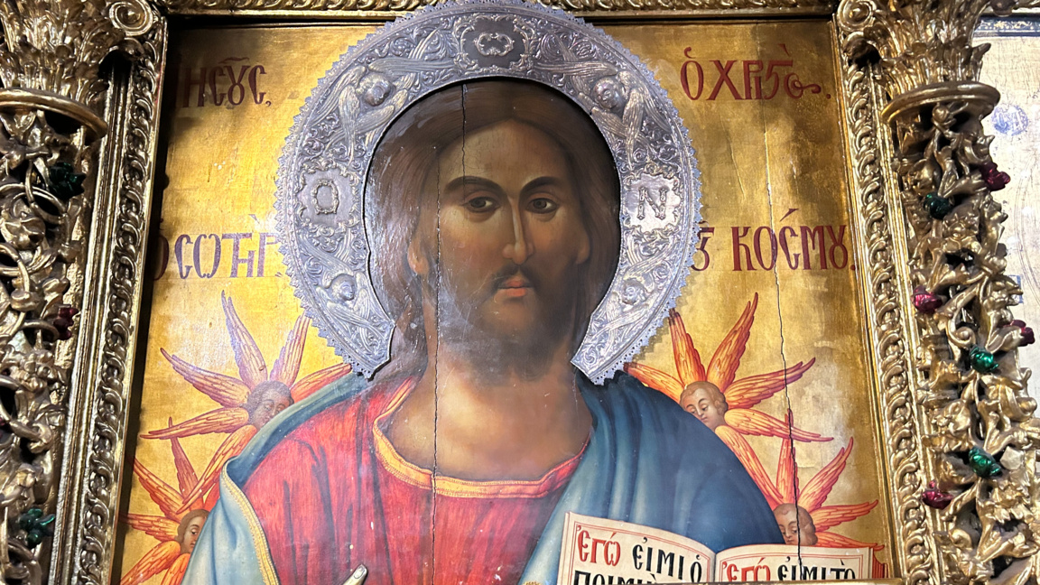 Икона от манастира Кикос в Кипър