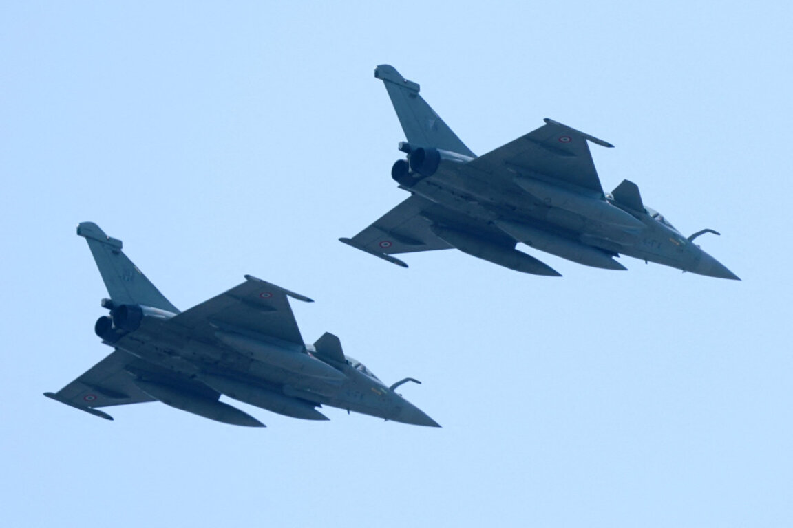 Изтребители "Рафал" на френските ВВС.