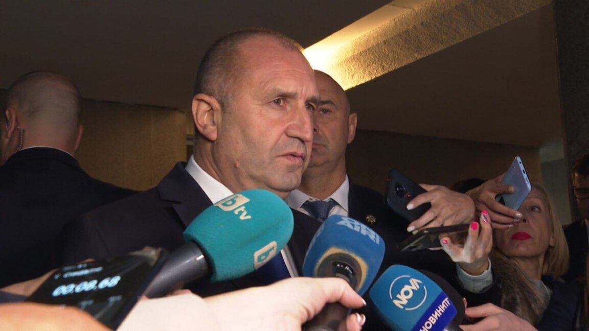 Президентът На България Румен Радев