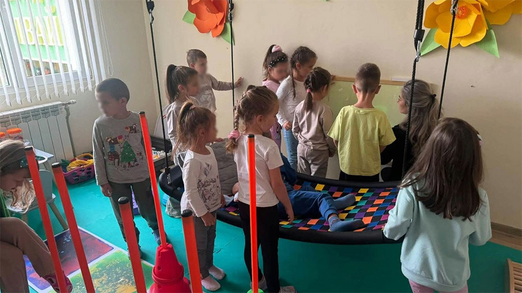 Новата, ерготерапевтична зала бързо стана любима на децата