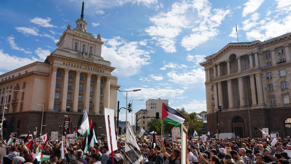 Шествие в подкрепа на палестинския народ в София на 05.10.2025 г.