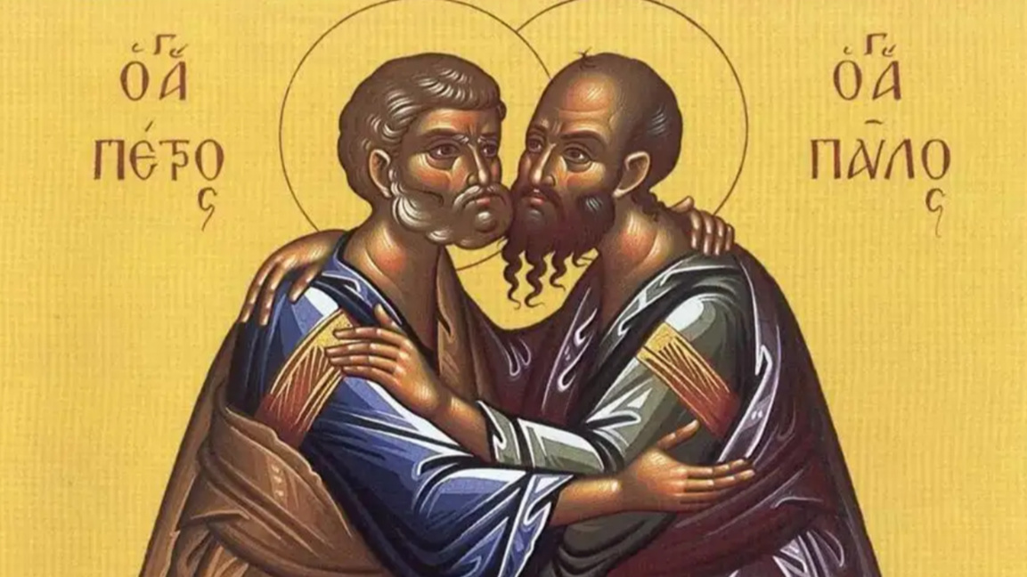Legends describe St. Peter as stern and St. Paul as fair and lenient