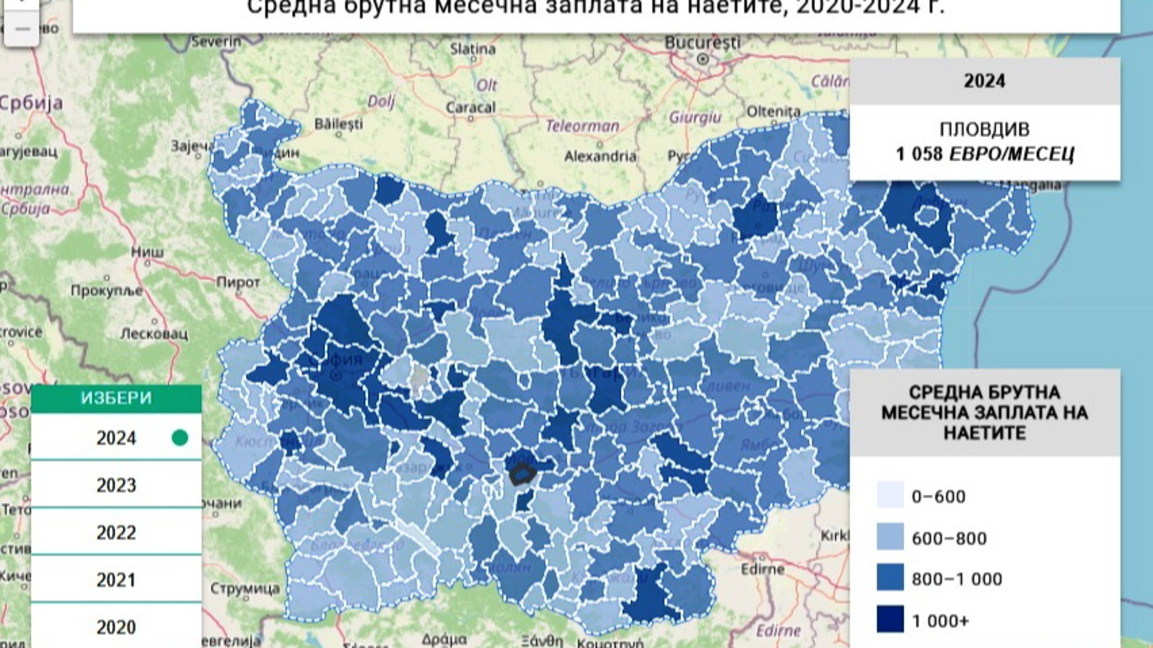 Община Пловдив е 22-ра в страната по средна заплата, според изследване на ИПИ