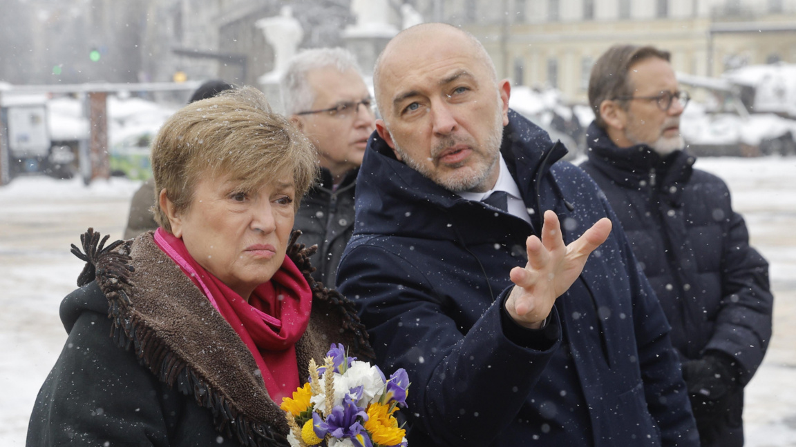 Кристалина Георгиева и Андрий Пишни в Киев
