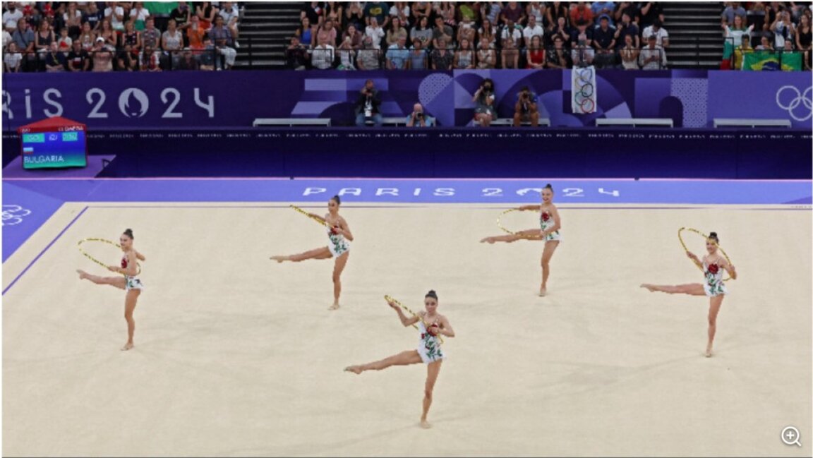 Bulgaria’s rhythmic gymnastics ensemble fails to win any Olympic medals