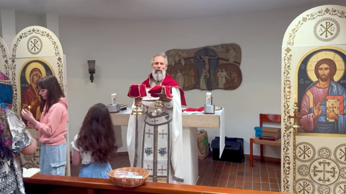 San Jorge es el patrón celestial de los búlgaros ortodoxos en Zúrich