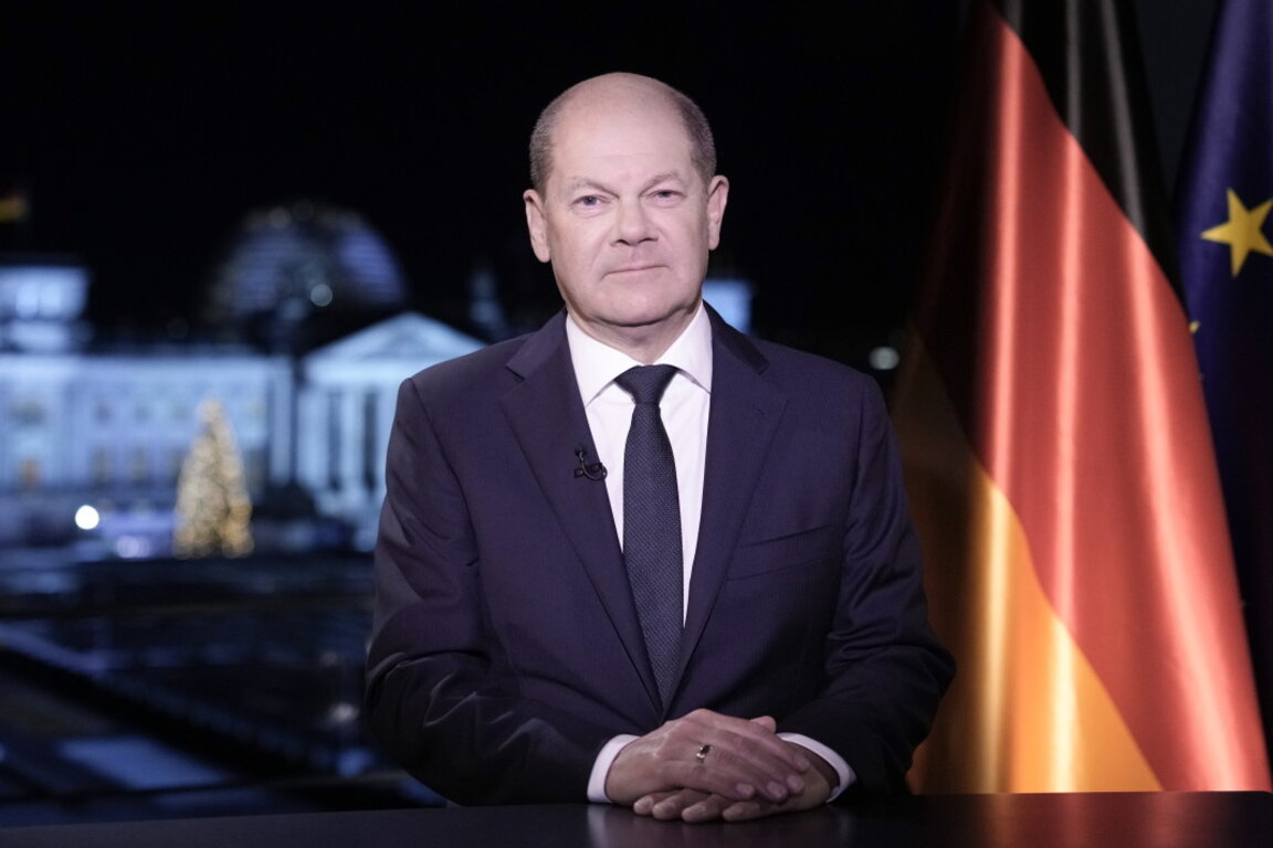 Германският канцлер Олаф Шолц