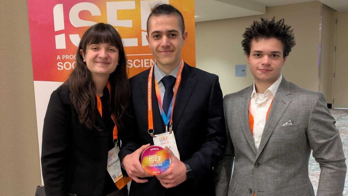 Un alumno búlgaro de 11º curso logra un primer puesto en el Regeneron ISEF