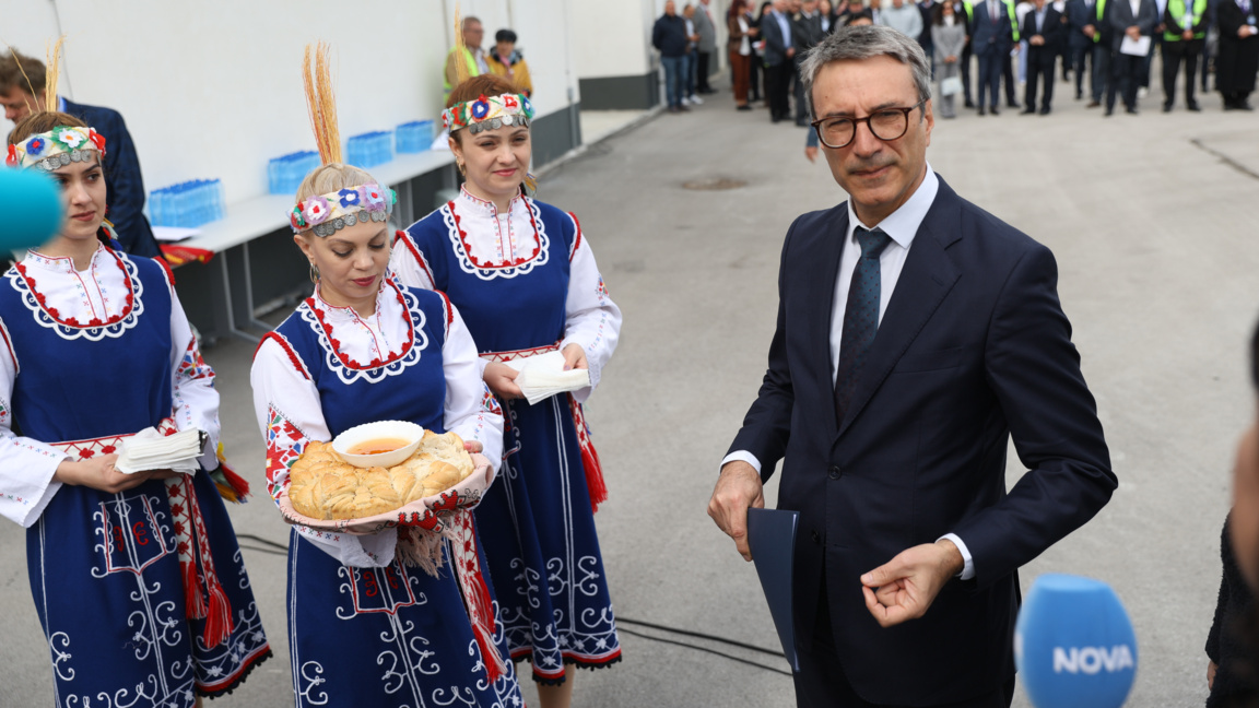 Министър Трайчо Трайков на откриването Националното хранилище за радиоактивни отпадъци на площадка Радиана.