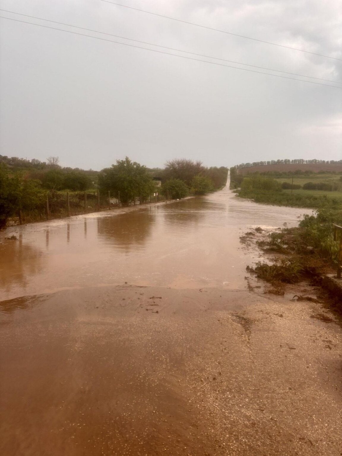 Дъждовна вода заля силистренското село Смилец