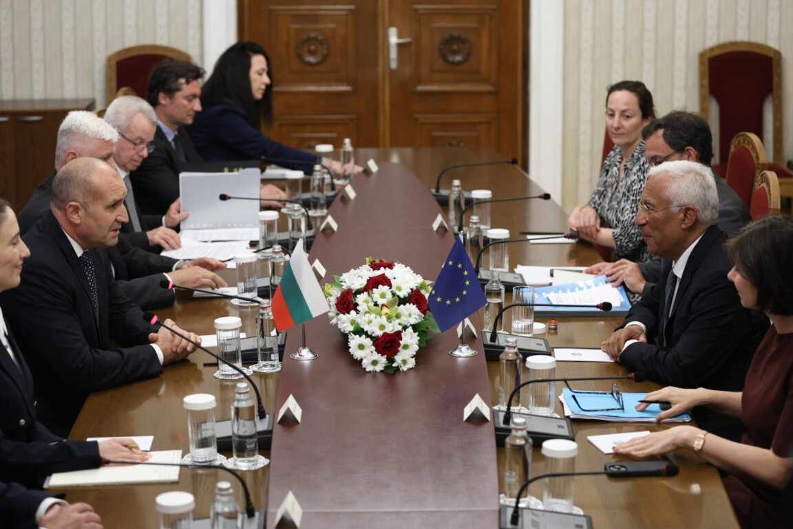 Präsident des Europäischen Rates António Costa zu Besuch in Bulgarien