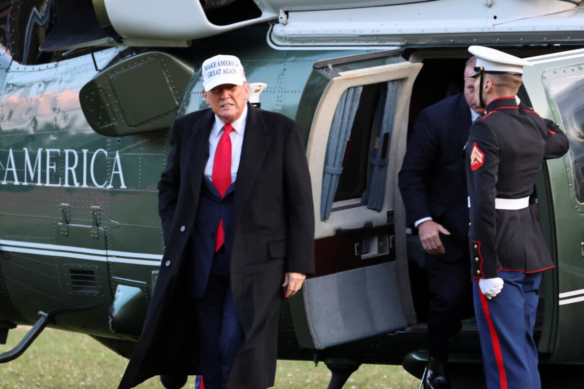 Президентът на САЩ Доналд Тръмп пристига за срещата на Г-7 в Кананаскис, канадската провинция Албърта.