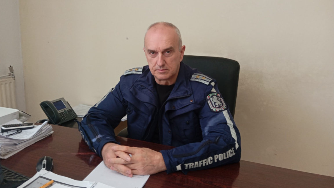 гл. инспектор Елвис Иванов, началник сектор "Пътна полиция" Монтана