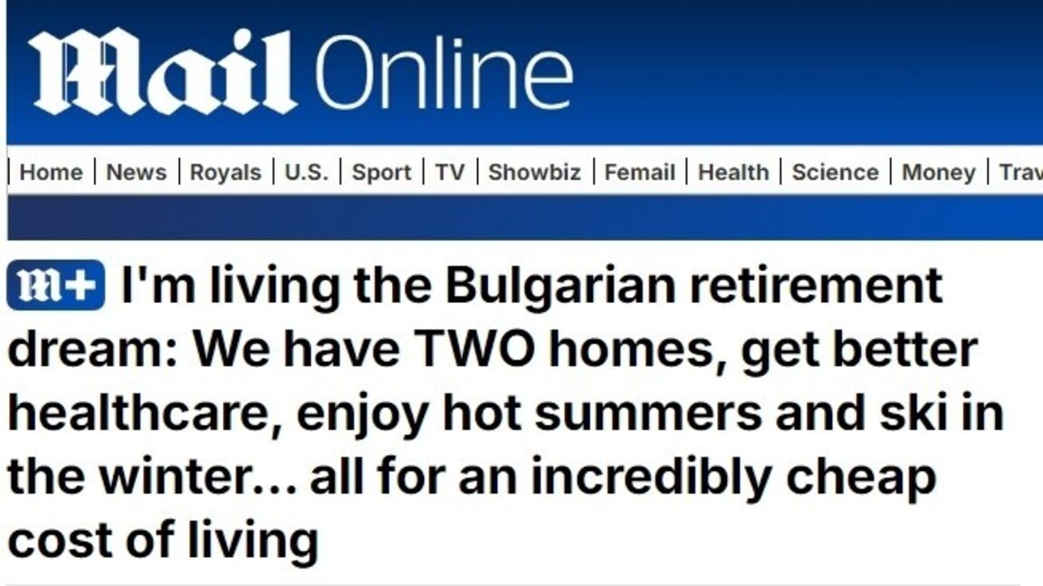 Jubilados británicos elogian su vida en Bulgaria