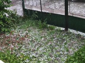 Силна градушка в Шумен