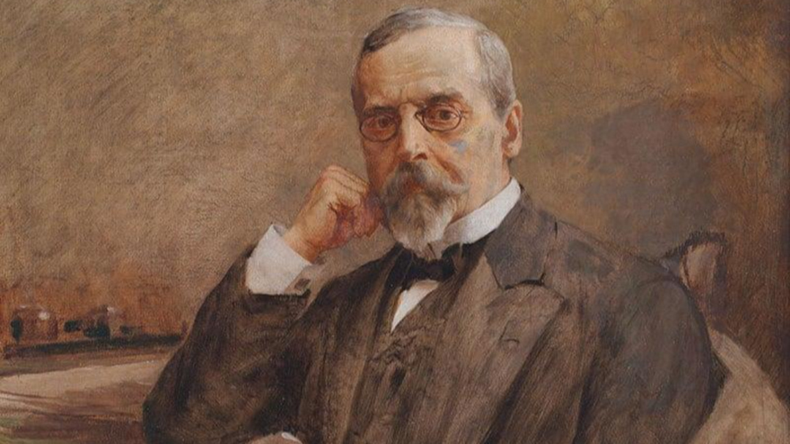 Портрет на Хенрик Сенкевич - фрагмент, 1915 г., от Кажимеж Похвалски