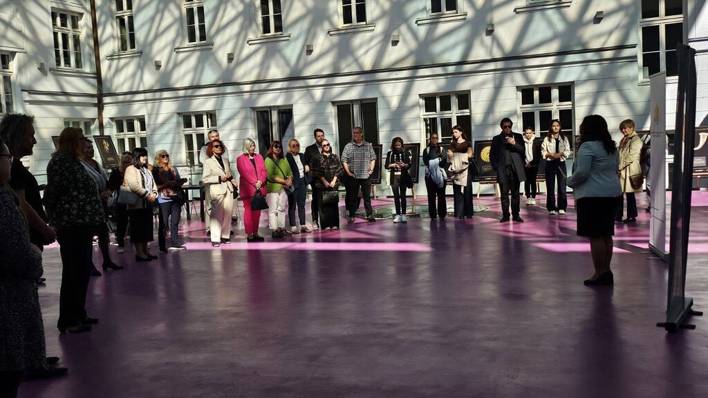 Opening of thet two facsimile exhibitions in the Atrium of Comenius University