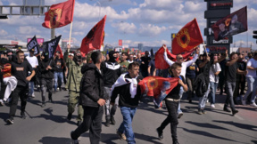 Протест в Прищина срещу присъдата на Хашим Тачи, наложена от съда в Хага