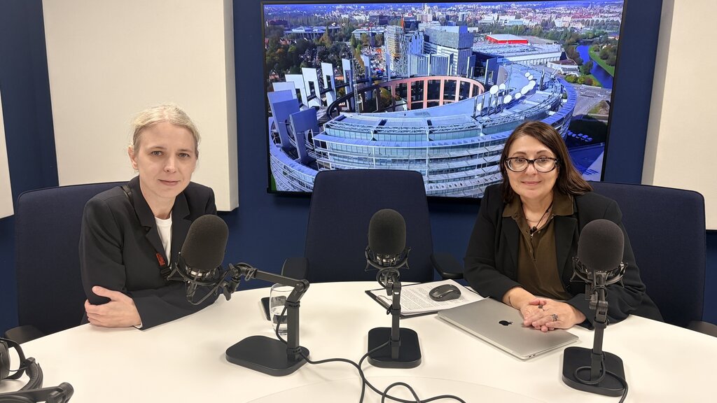 Vera Politkovsakya with BNR journalist Irina Nedeva