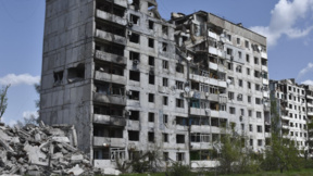 Руска бомбардировка на украинския град Запорожие