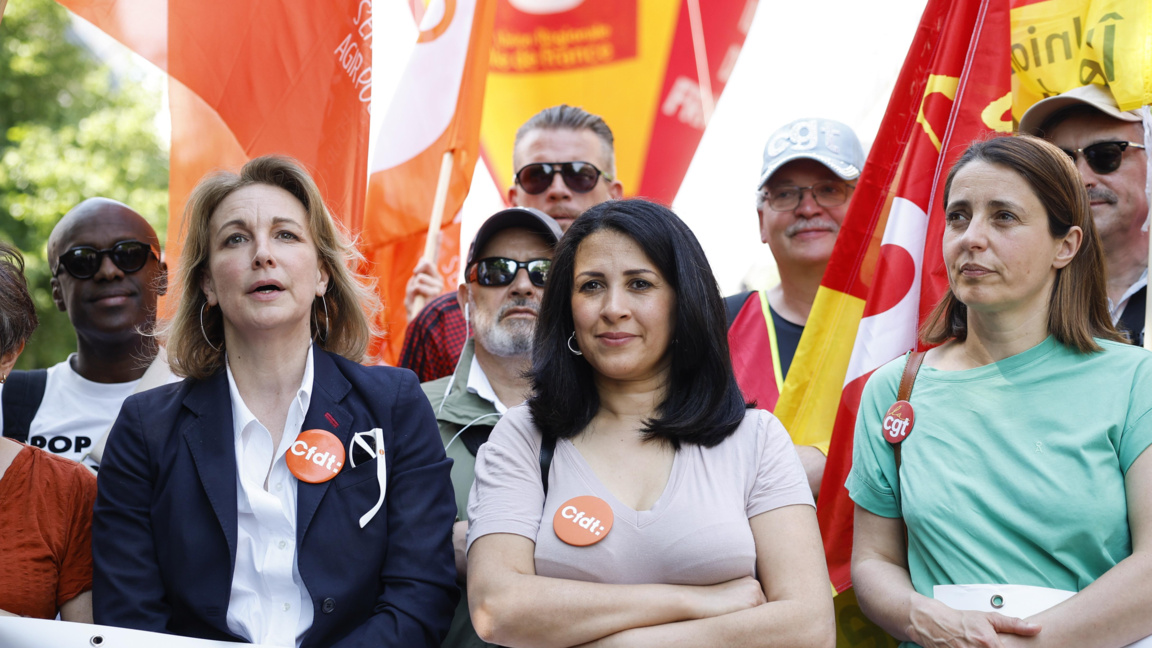 Митинг по случай 1 май във Франция с участието на синдикати
