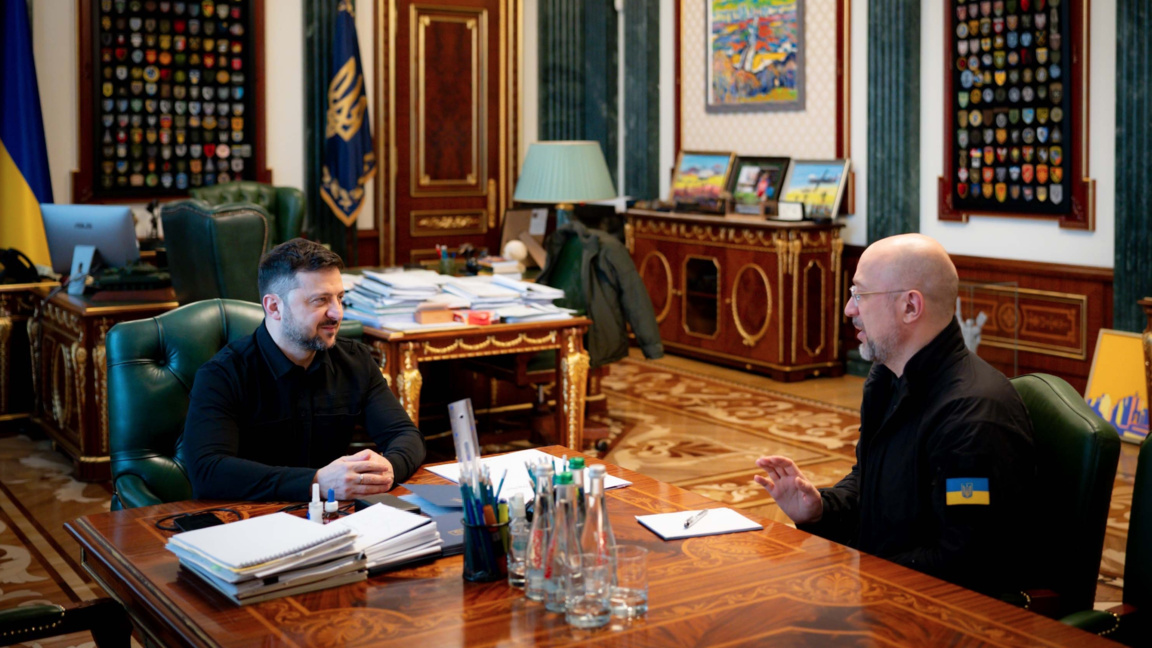 Володимир Зеленски и Денис Шмигал