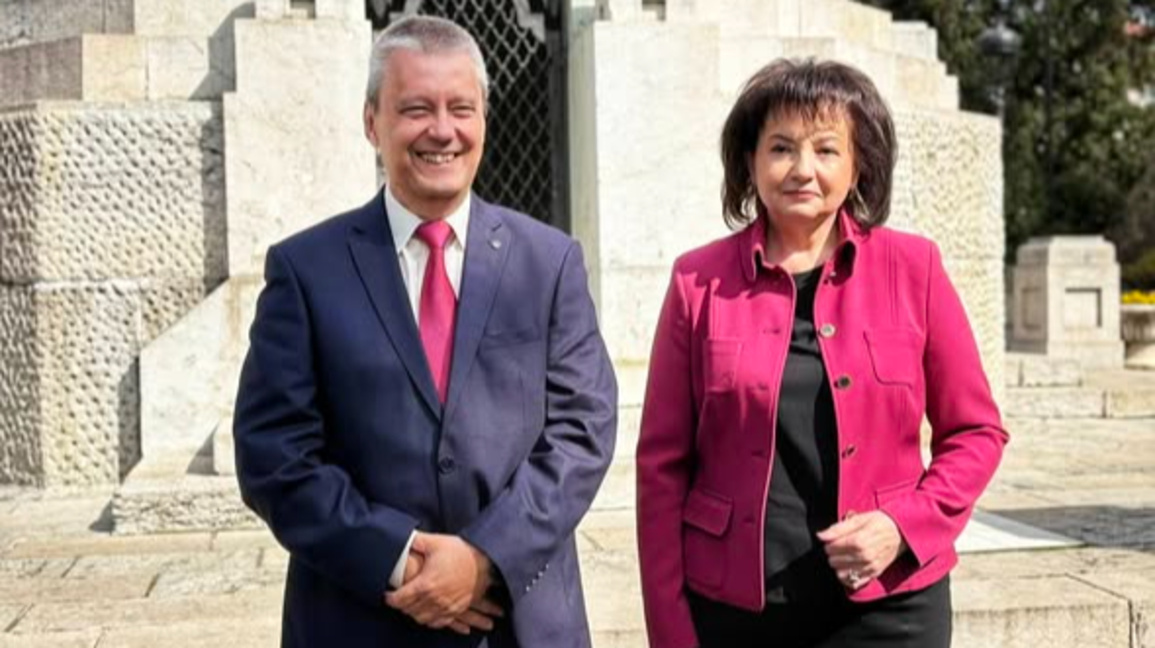 проф. Янка Тянкова и Георги Чакъров