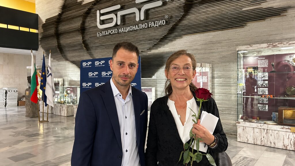 Irene Maria Plank mit Lyubomir Kolarov