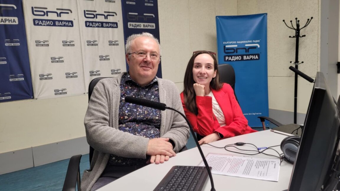 Йордан Дянков и Адела Бозмарова от Черноморския младежки център - Варна