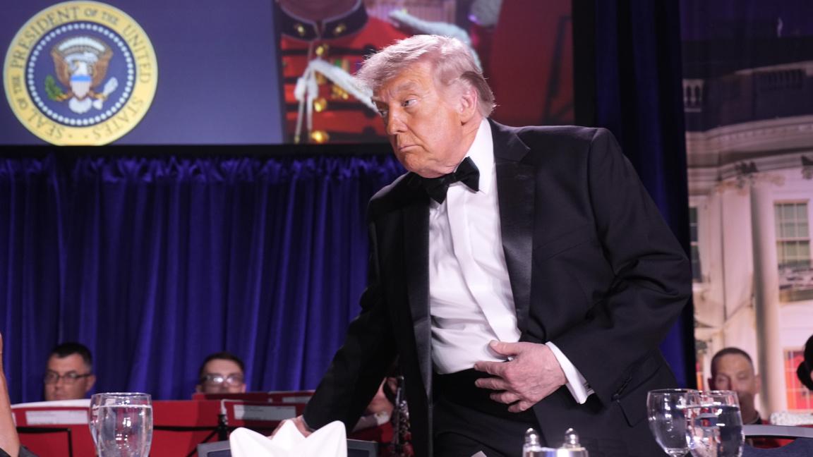 Президентът на САЩ Доналд Тръмп на вечерята на Асоциацията на кореспондентите в Белия дом