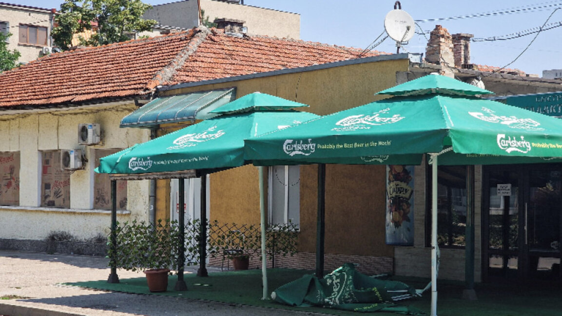 Мястото на катастрофата в Разград