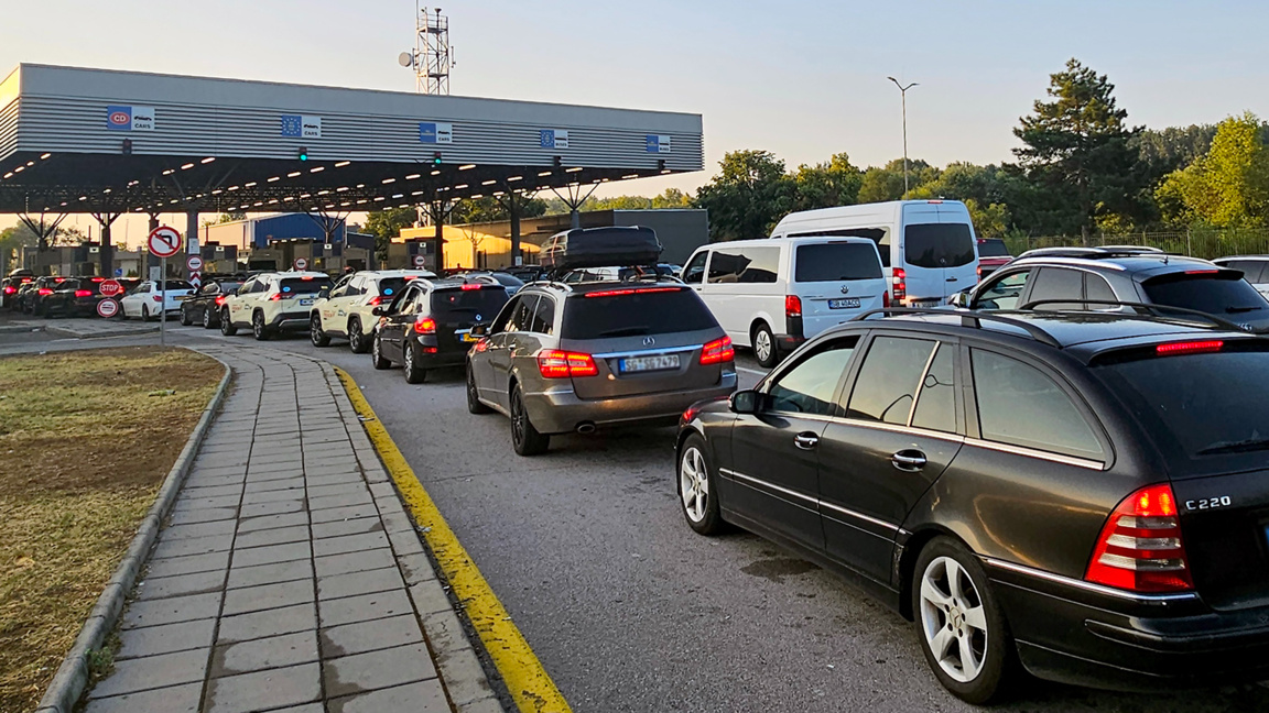 Türkiye yönünde binek araç trafiği yoğun