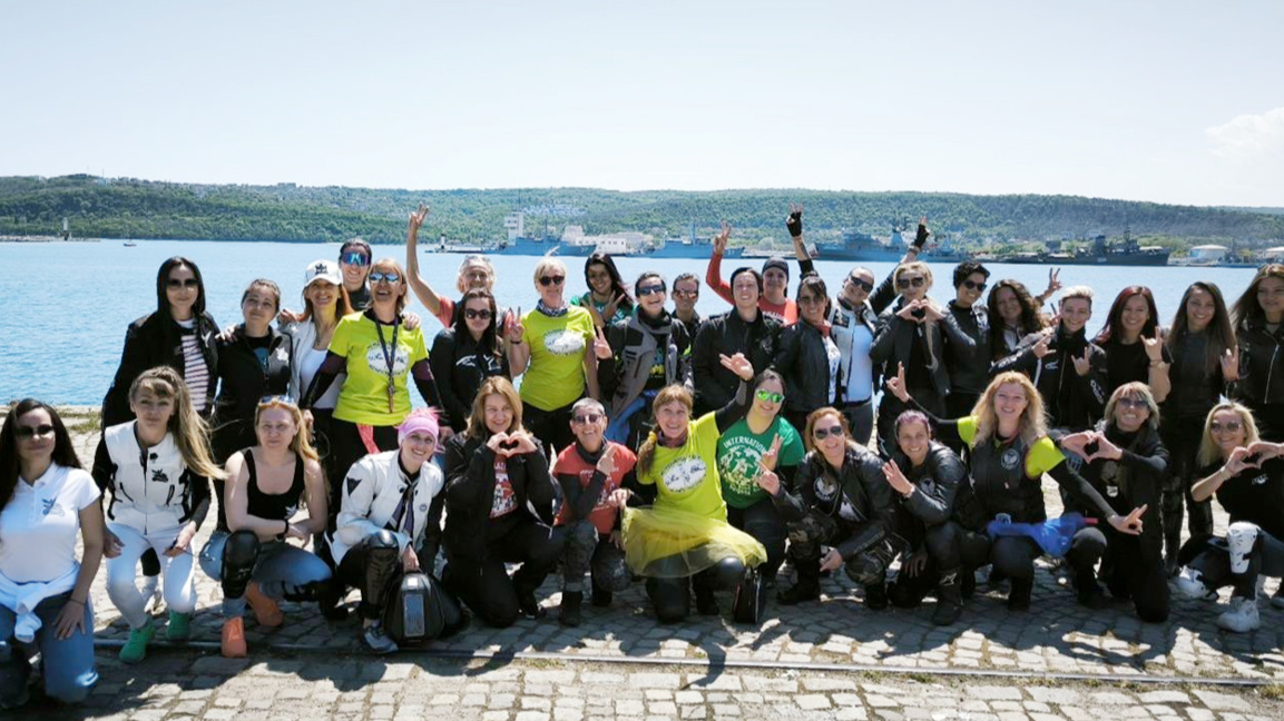 Female bikers set off on a national journey