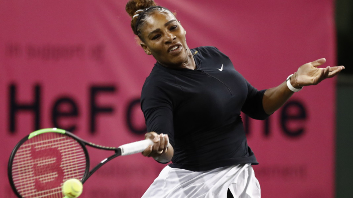 Серина Уилямс тренирала усилено