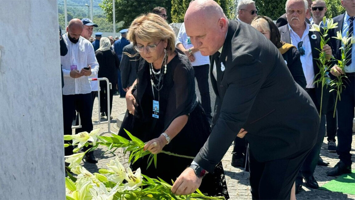 Një delegacion bullgar mori pjesë në përkujtimin e përvjetorit të gjenocidit në Srebrenicë