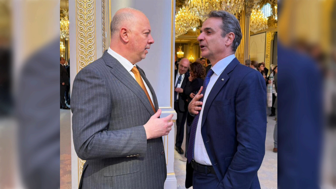 Росен Жељасков и Киријакос Мицотакис у Паризу