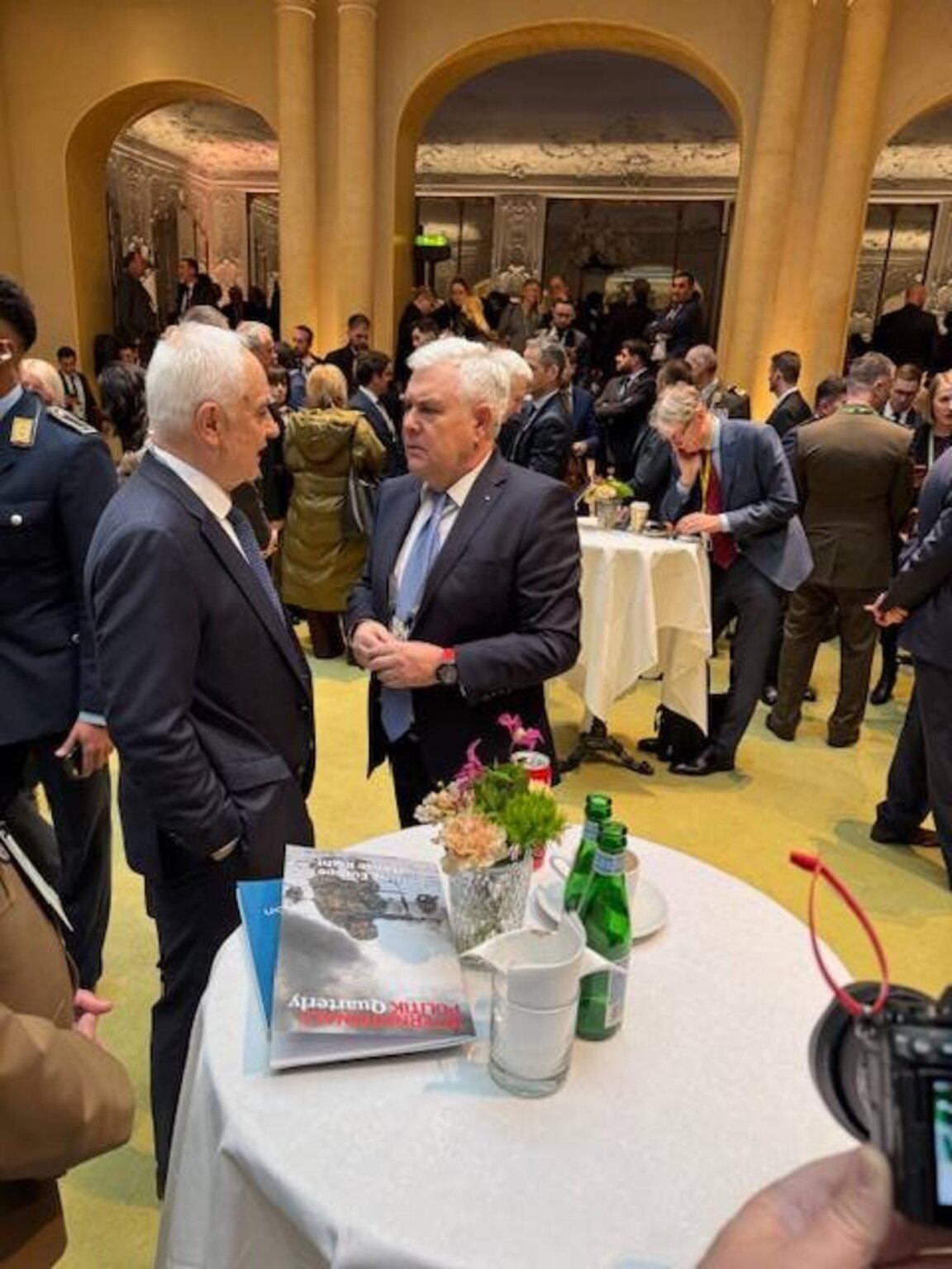 Defence minister Zapryanov (L) takes part in the 61st Munich Security Conference, which opened on Friday.