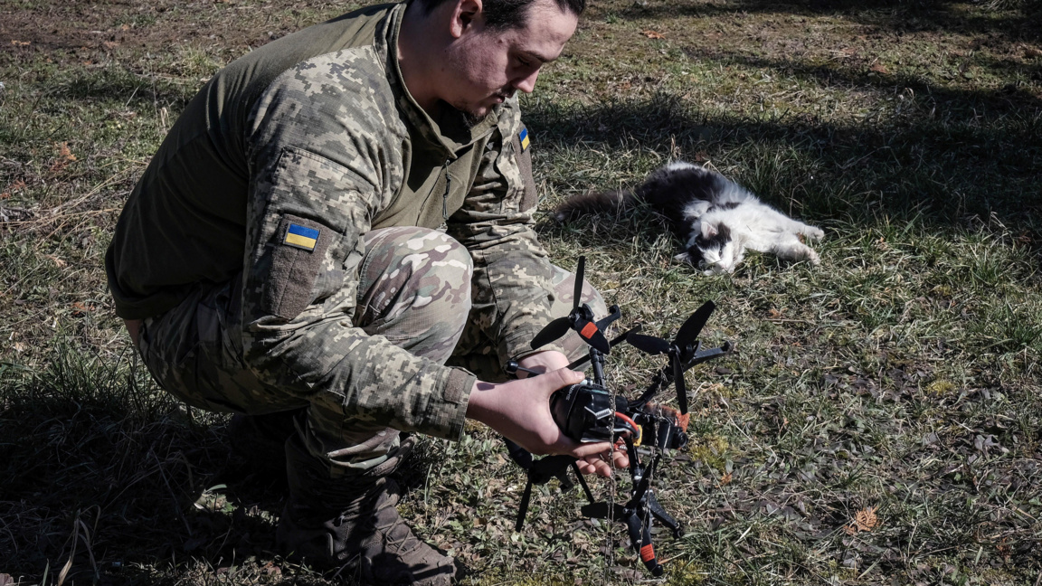 Украински оператор на дрон в Донецк на 23.03.2026 г.