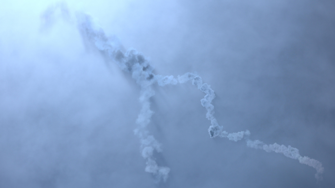 Ракета в небето над катарската столица Доха