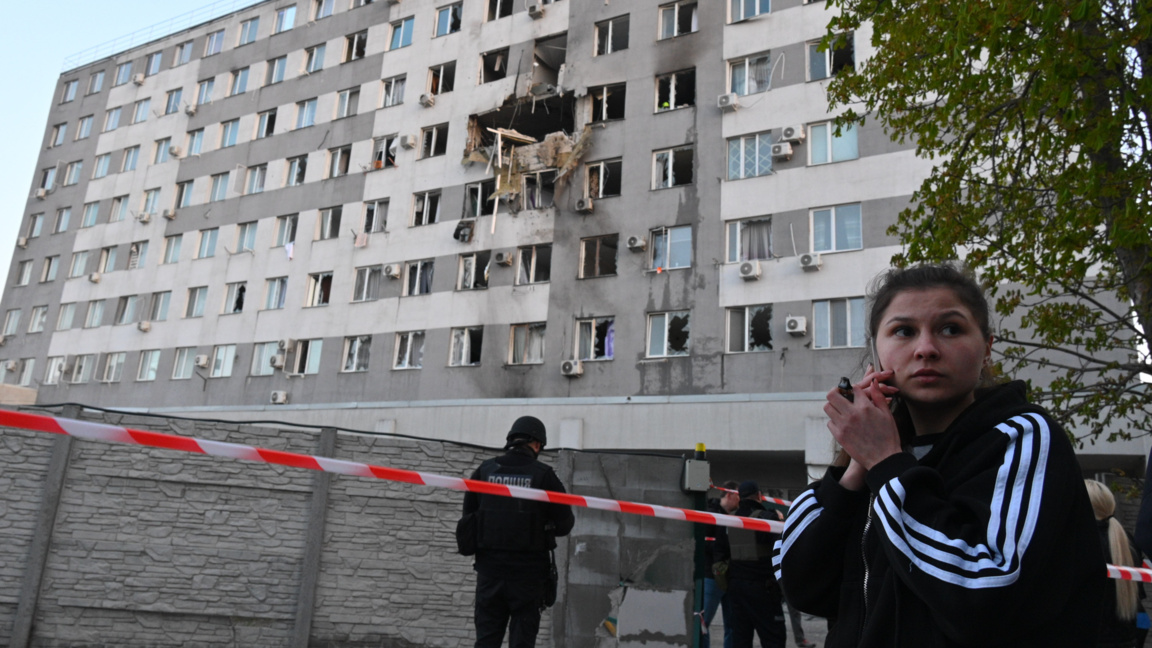 Жилое здание, пострадавшее от российской атаки беспилотников, Одесса 16.04.26