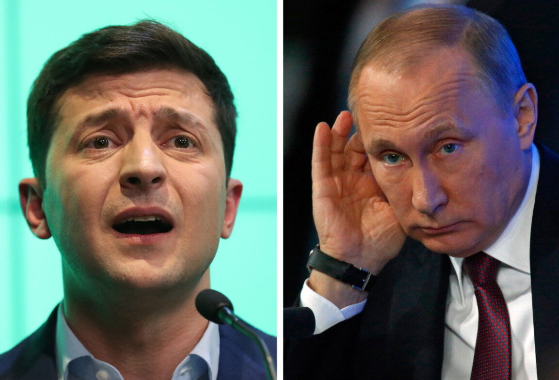 Володимир Зеленски и Владимир Путин